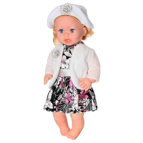Дитяча лялька Яринка Bambi Чорна з білим плаття M 5602 фото №1