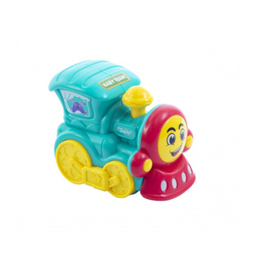 Розвиваюча іграшка Baby Team інерційний поїзд бірюзовий (8620_паровозик_бірюзовий) фото №1