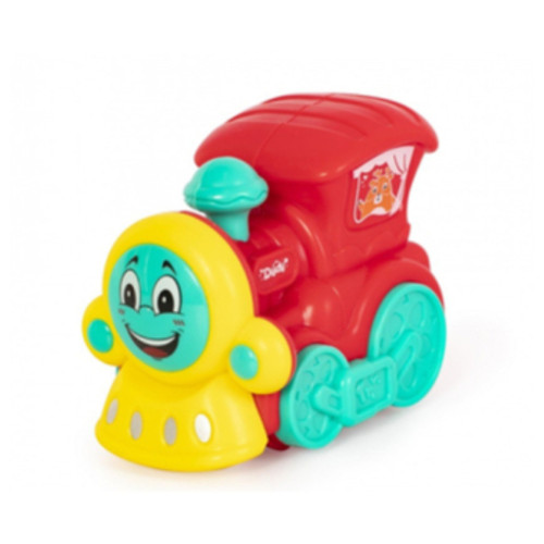Розвиваюча іграшка Baby Team інерційний поїзд червоний (8620_паровозик_червоний) фото №1