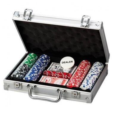Настільна гра Johnshen Sports Набір покерний 200 фішок по 11,5 г (алюмінієвий кейс) (59204) фото №1