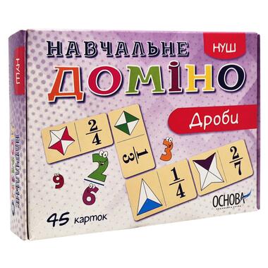 Обучающая настольная игра Домино Дроби НД017 дидактический материал  фото №1