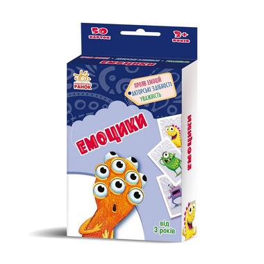 Развивающая детская карточная игра Эмоцики 1390004 50 карточек  фото №1