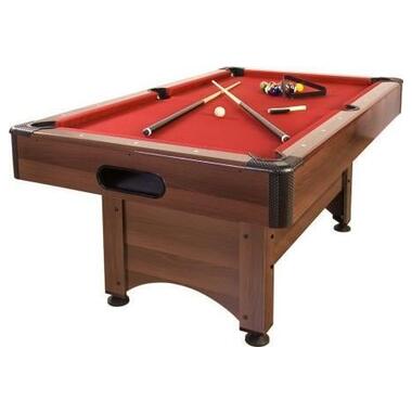Більярдний стіл GamesPlanet Trendline Dawn 6ft + аксесуари коричневий/червоний (M-10162389) фото №6