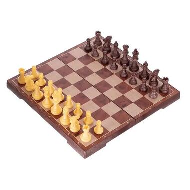 Набор настольных игр Шахматы шашки 2 в 1 QX2680 25х15х4 см 48 фигур  фото №2