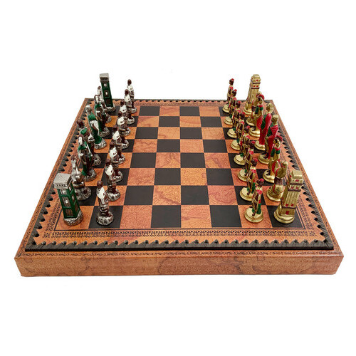 Набір з 3 ігор шахи нарди шашки ITALFAMA Римляни проти варварів 36 х 36 см (1993219MAP) фото №11
