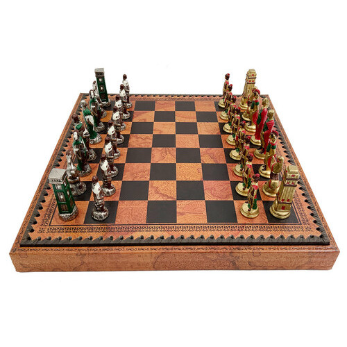 Набір з 3 ігор шахи нарди шашки ITALFAMA Римляни проти варварів 36 х 36 см (1993219MAP) фото №12