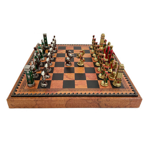 Набір з 3 ігор шахи нарди шашки ITALFAMA Римляни проти варварів 36 х 36 см (1993219MAP) фото №2