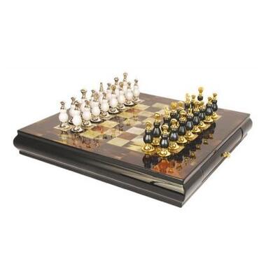 Настільна гра Voltronic Шахи, коричнева дошка з малюнком (DM-BJ-078) фото №1