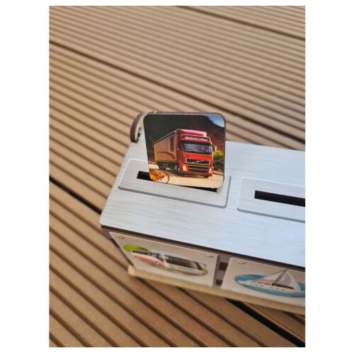 Настільна гра, що розвиває Ubumblebees Види транспорту (ПСФ109) PSF109 комодик-сортер фото №2
