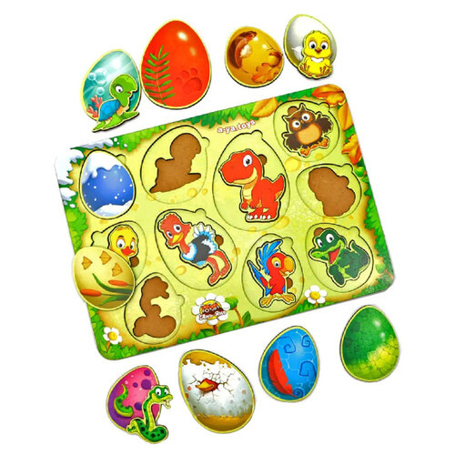 Настільна гра, що розвиває Ubumblebees Хто в яйці? (ПСФ040) PSF040 сортер-вкладиш фото №2
