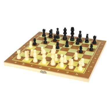 Настольная игра Шахматы шашки нарды 3 в 1 624А с доской 40х40 см  фото №1