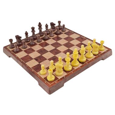 Набор настольных игр Магнитные шахматы шашки 2 в 1 2258 24х24х2.5 см фото №2