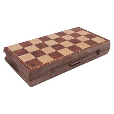 Набор настольных игр Магнитные шахматы шашки 2 в 1 2258 24х24х2.5 см фото №4