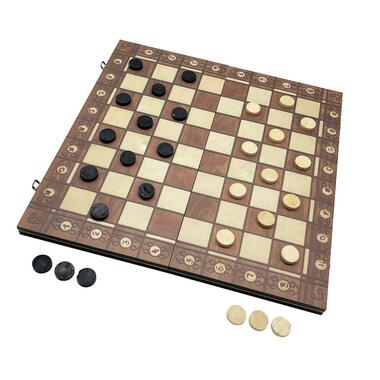 Набор настольных игр Шахматы нарды шашки 3 в 1 Set1 NE-LG-11 40х40 см  фото №5
