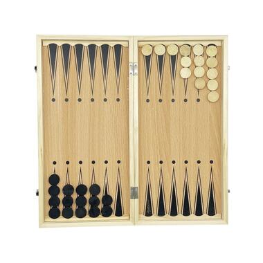 Набор настольных игр Шахматы нарды шашки 3 в 1 Set1 NE-LG-11 40х40 см  фото №2