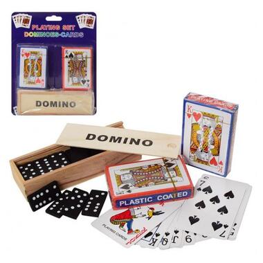 Настільна гра Доміно та дві колоди карт (A140) фото №1