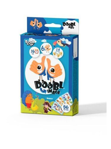 Настільна гра Danko Toys Doobl image mini: Animals (DBI-02-03) фото №1