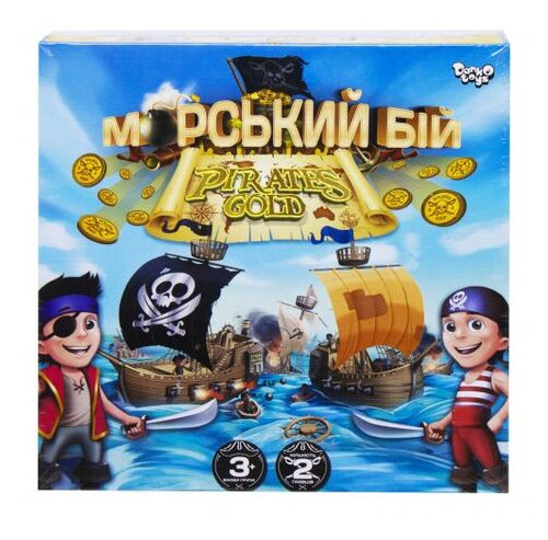 Настільна гра Danko Toys Морський бій. Pirates Gold укр (G-MB-03U) фото №1
