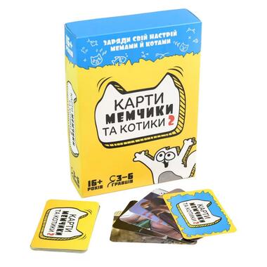 Карточная настольная игра Карты мемчики и котики 2 30735 110 карточек  фото №2