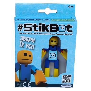 Фігурка Stikbot для анімаційної творчості (синьо-жовтий) (TST616-23UAKDBl) фото №3