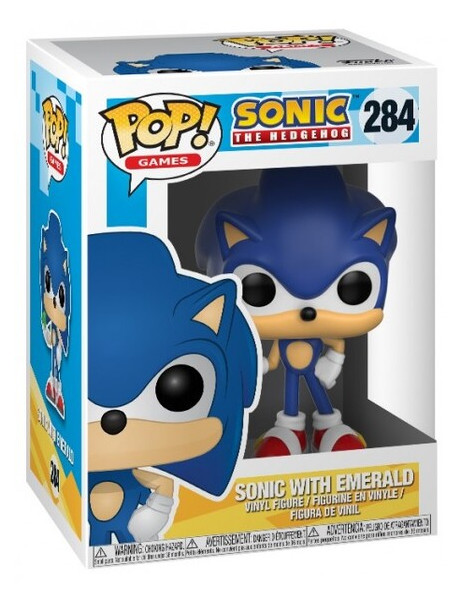 Коллекционная фигурка Funko POP! Games Sonic Sonic w/ Emerald 20147 (FUN917) фото №2