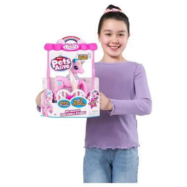 Интерактивный игровой набор Волшебный единорог в домике Pets Alive S2 9545 со светом и звуком  фото №2