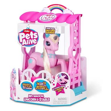 Интерактивный игровой набор Волшебный единорог в домике Pets Alive S2 9545 со светом и звуком  фото №10