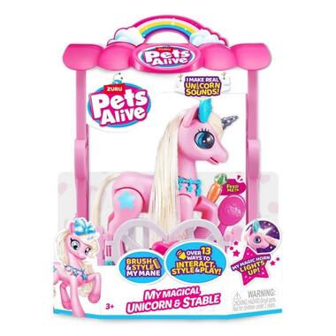 Интерактивный игровой набор Волшебный единорог в домике Pets Alive S2 9545 со светом и звуком  фото №1