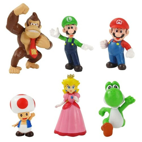 Набір фігурок Маріо Super Mario 6 шт. фото №2