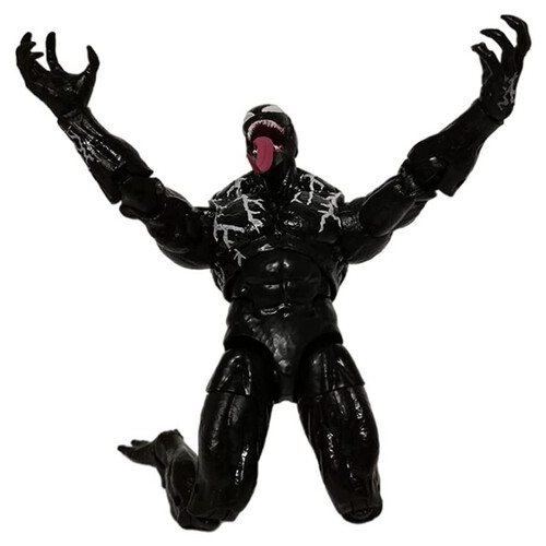 Колекційна фігурка Legends Series Venom Marvel Веном з язиком рухома модель у коробці 17см Shantou фото №9