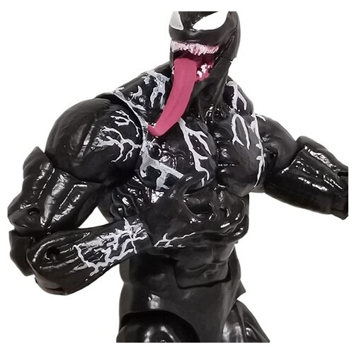 Колекційна фігурка Legends Series Venom Marvel Веном з язиком рухома модель у коробці 17см Shantou фото №3