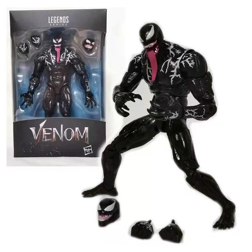 Колекційна фігурка Legends Series Venom Marvel Веном з язиком рухома модель у коробці 17см Shantou фото №1