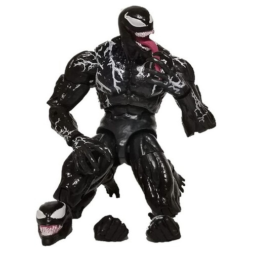 Колекційна фігурка Legends Series Venom Marvel Веном з язиком рухома модель у коробці 17см Shantou фото №6