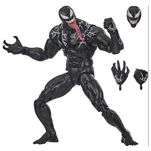 Колекційна фігурка Legends Series Venom Marvel Веном з язиком рухома модель у коробці 17см Shantou фото №2