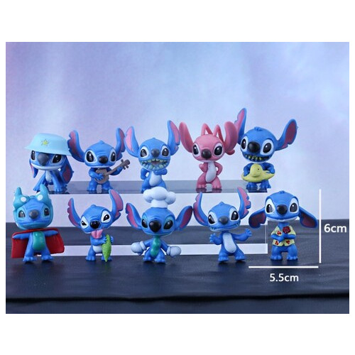 Набір іграшок Ліло та Стіч Lilo and Stitch колекційні фігурки набір іграшок з мультфільму 10 шт. ПВХ Shantou фото №7