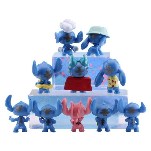 Набір іграшок Ліло та Стіч Lilo and Stitch колекційні фігурки набір іграшок з мультфільму 10 шт. ПВХ Shantou фото №3
