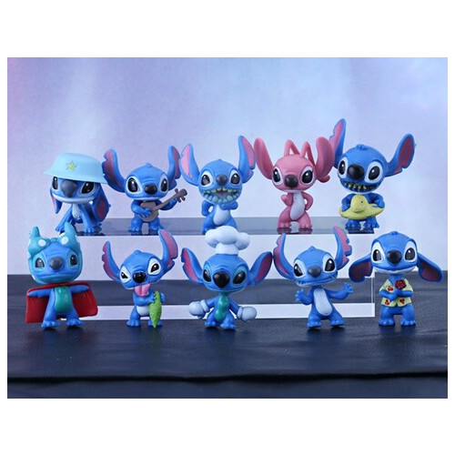 Набір іграшок Ліло та Стіч Lilo and Stitch колекційні фігурки набір іграшок з мультфільму 10 шт. ПВХ Shantou фото №4