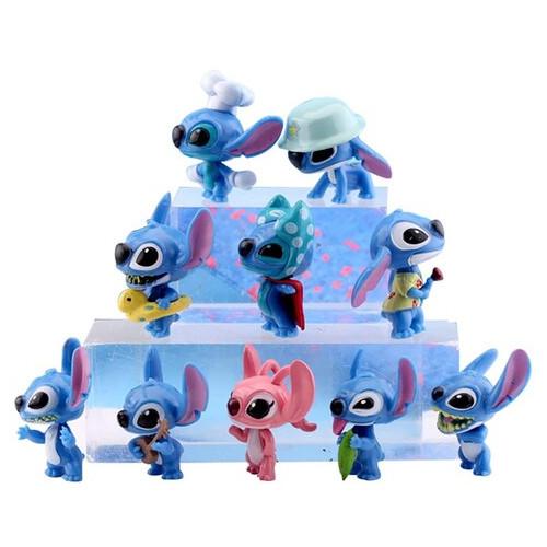 Набір іграшок Ліло та Стіч Lilo and Stitch колекційні фігурки набір іграшок з мультфільму 10 шт. ПВХ Shantou фото №2