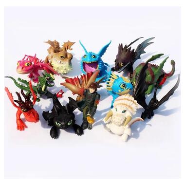 Як приручити фігурки дракона набір іграшок мультяшні фігурки Беззубик 13 шт 5-8 см Shantou фото №7
