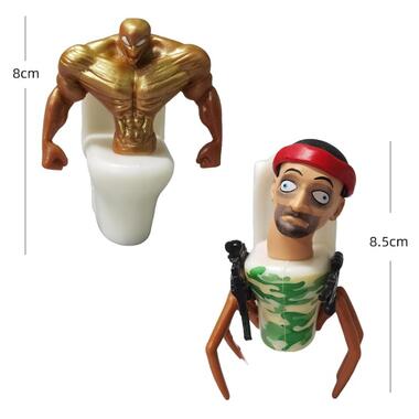 Скибіді туалет фігурки набір фігурок Skibidi Toilet 5шт Скибіді з піратом Shantou фото №2
