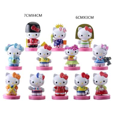 Привіт Кітті фігурки Hello Kitty Хеллоу Кітті дитячі іграшки 12 шт 6 см Shantou фото №4