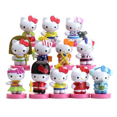 Привіт Кітті фігурки Hello Kitty Хеллоу Кітті дитячі іграшки 12 шт 6 см Shantou фото №1
