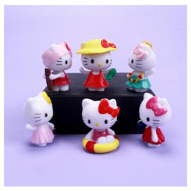 Привіт Кітті фігурки Hello Kitty Хеллоу Кітті дитячі іграшки 6 шт 4,5см Shantou фото №5