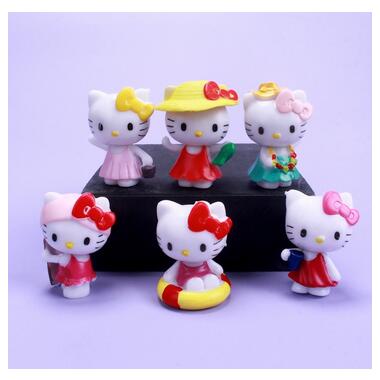 Привіт Кітті фігурки Hello Kitty Хеллоу Кітті дитячі іграшки 6 шт 4,5см Shantou фото №3