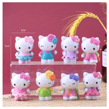 Привіт Кітті фігурки Hello Kitty Хеллоу Кітті дитячі іграшки 8 шт 5 см Shantou фото №2