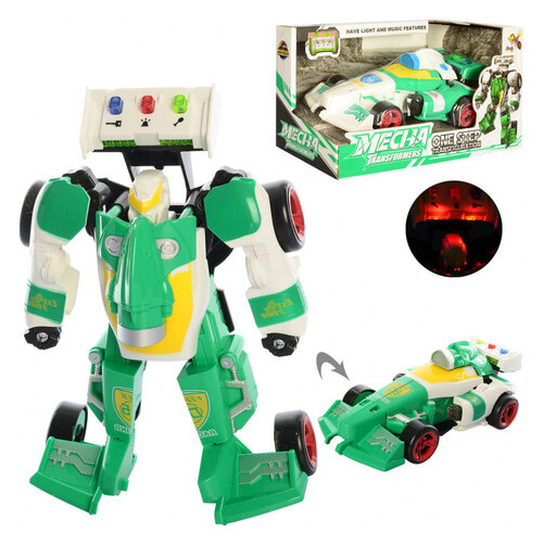 Трансформер Metr Робот машинка зелена (D622-H045) фото №1