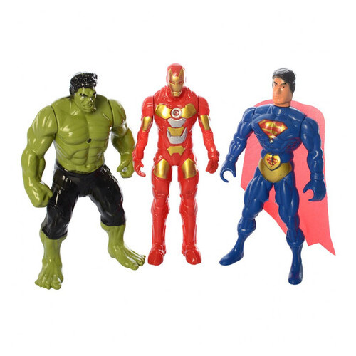 Фігурки Metr Супермен, Халк та Залізна Людина (899-32K) фото №1