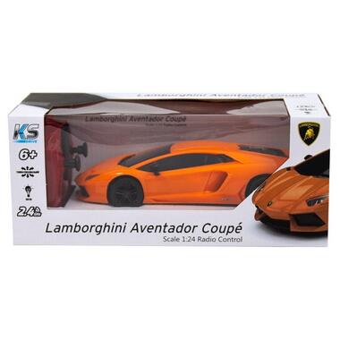Машинка на радіокеруванні KS Drive Lamborghini Aventador LP 700-4 124GLBO оранжевая фото №5