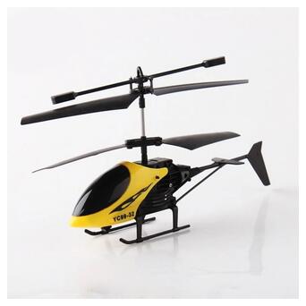 Радіокерований вертоліт індукційний із сенсорним керуванням та світловими ефектами жовто-чорний XPRO (YC99-32_312) фото №4