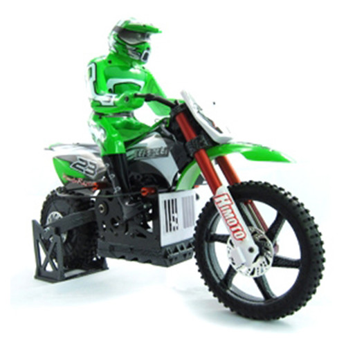 Мотоцикл на радіокеруванні Himoto Burstout MX400 Brushed зелений 1:4 (MX400g) фото №1